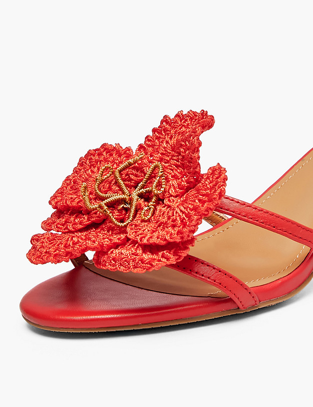 Красные женские мюли MASCOTTE 233-6102912-6545M | ракурс 6