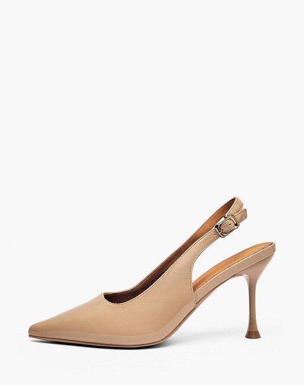 78-612511-0708 Туфли летние женские лак.кожа/нат.кожа беж, Mascotte