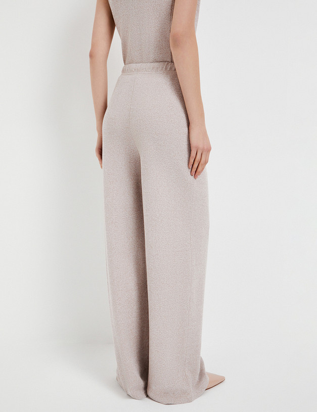 Бежевые женские брюки MASCOTTE 890-5110-2608 | ракурс 4 Бежевые женские брюки MASCOTTE 890-5110-2608 | ракурс 4