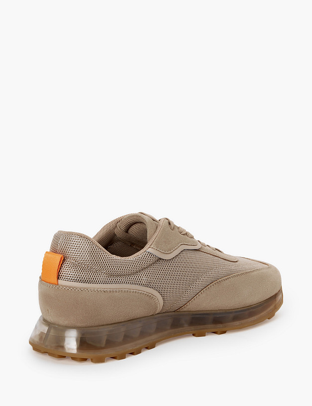 Бежевые велюровые мужские кроссовки MASCOTTE 104-3170822-2231M | ракурс 4 Бежевые велюровые мужские кроссовки MASCOTTE 104-3170822-2231M | ракурс 4