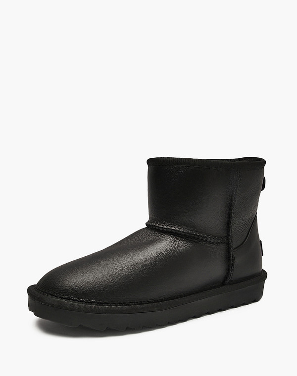 234-1225131-0902 Ботинки женские нат.кожа-и.кожа/мех черн, Mascotte