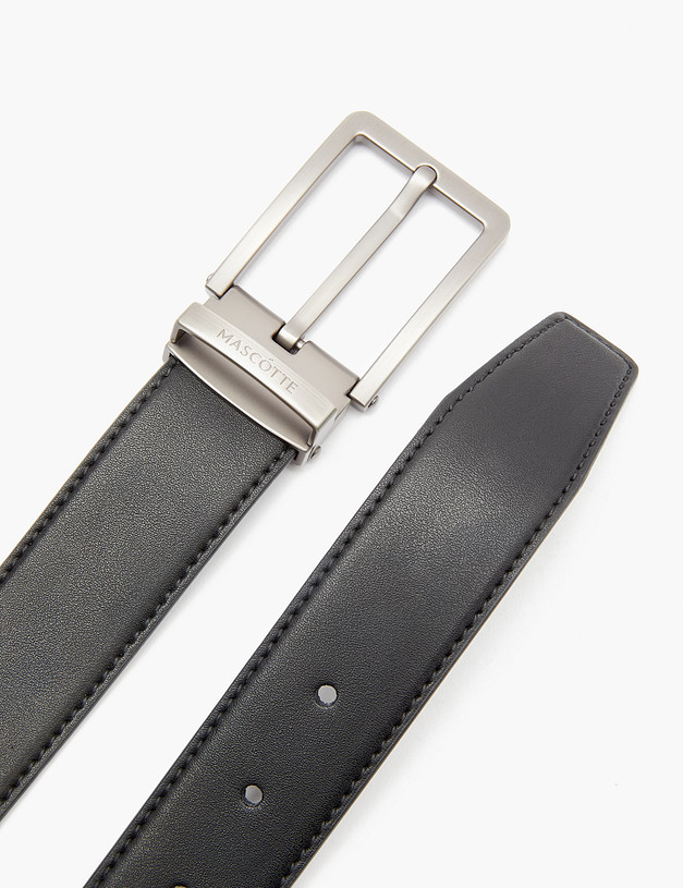 Черный мужской ремень MASCOTTE 703-3217-102 | ракурс 4