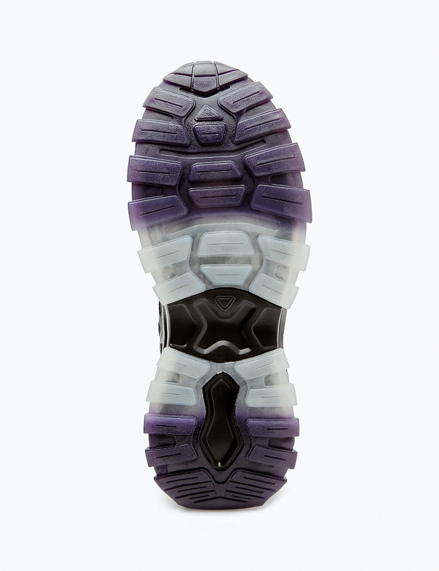 Черные женские кроссовки с цветной подошвой  MASCOTTE 189-415821-0202 | ракурс 5