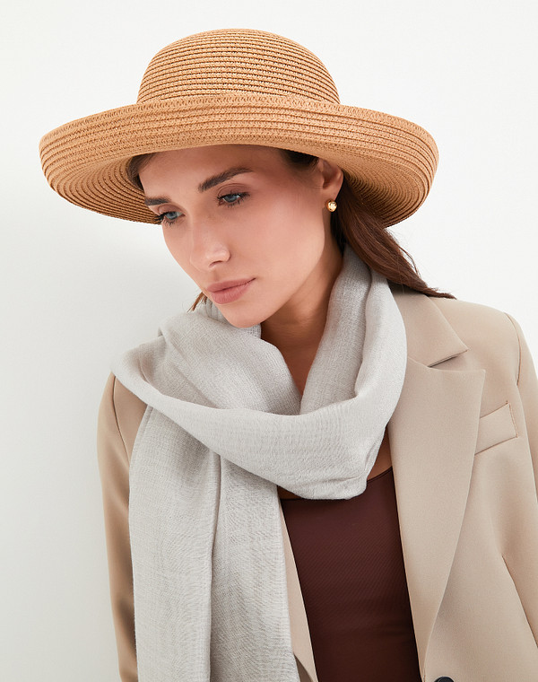776-4122-0309 Шляпа женская соломка беж, Mascotte