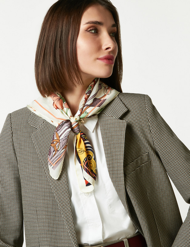 Бежевый женский платок MASCOTTE 730-2116-2412 | ракурс 1