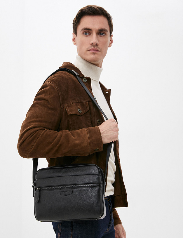 Черная мужская сумка MASCOTTE 602-1205-102 | ракурс 1