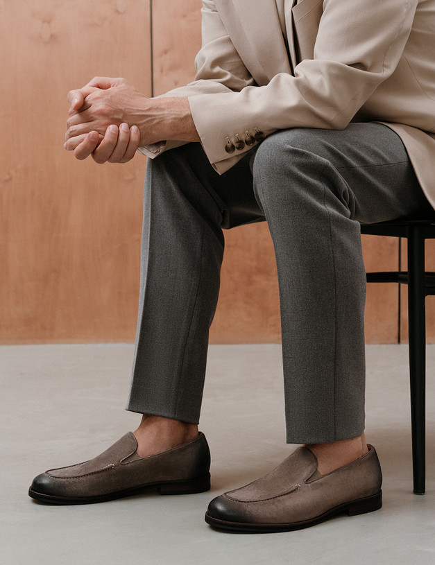 Бежевые мужские лоферы MASCOTTE 175-512811-4667M | ракурс 7