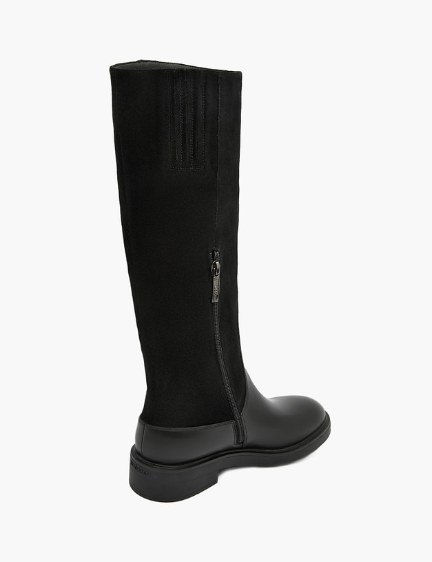 Черные женские сапоги MASCOTTE 172-3200924-3100M | ракурс 3