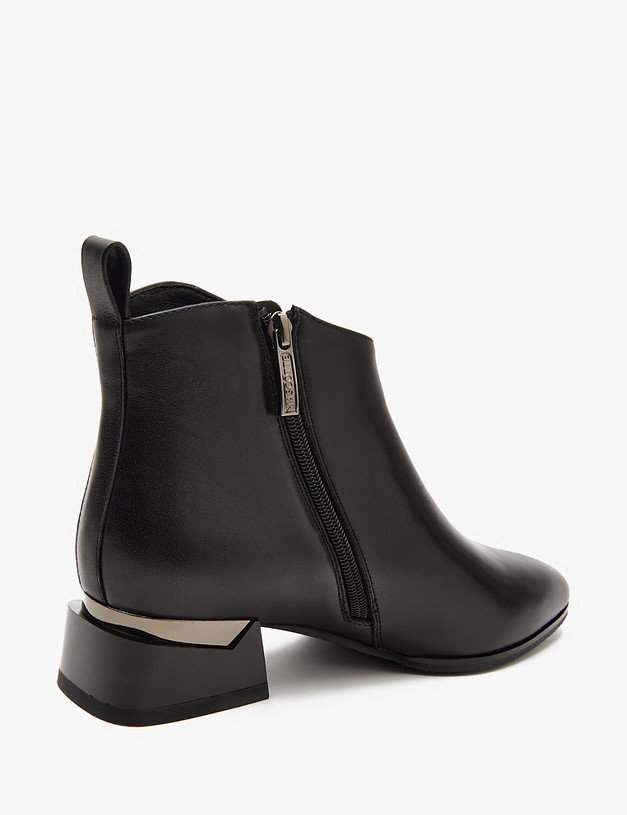 Черные женские ботильоны из кожи MASCOTTE 233-410320-3100M | ракурс 3