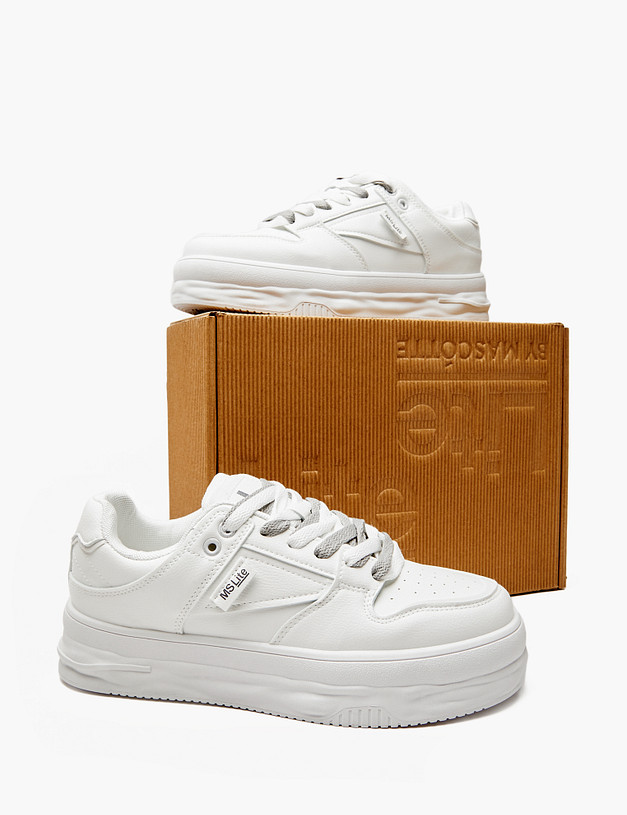 Белые женские кеды MASCOTTE 64-411021-0601 | ракурс 7