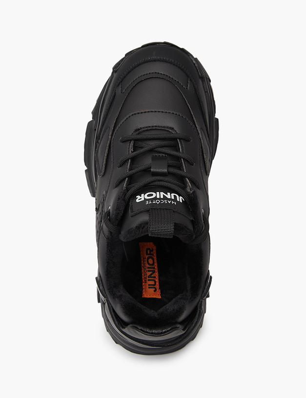 Черные кроссовки для девочек MASCOTTE 234-321521-0602 | ракурс 5