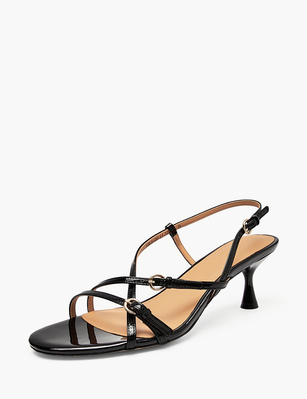 Черные женские босоножки MASCOTTE 126-612611-3701M | ракурс 2