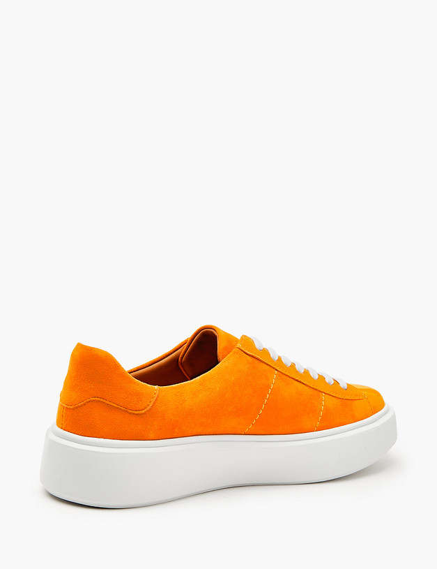 Оранжевые женские кеды из велюра MASCOTTE 22-4127111-4641M | ракурс 4