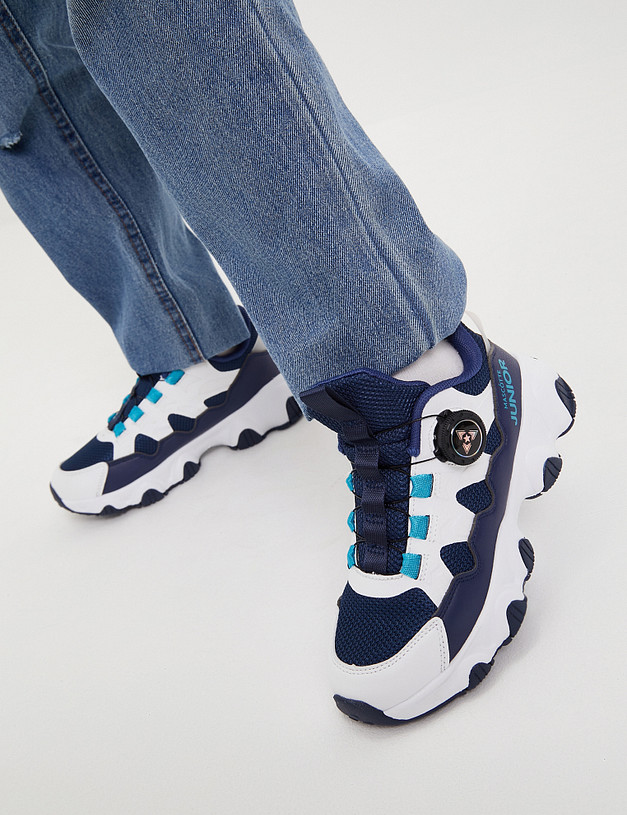 Синие детские кроссовки MASCOTTE 192-410321-0203 | ракурс 1