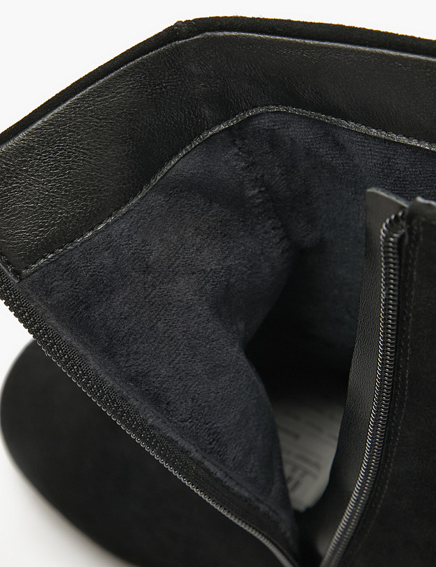 Черные женские велюровые ботильоны MASCOTTE 234-529921-0602 | ракурс 6