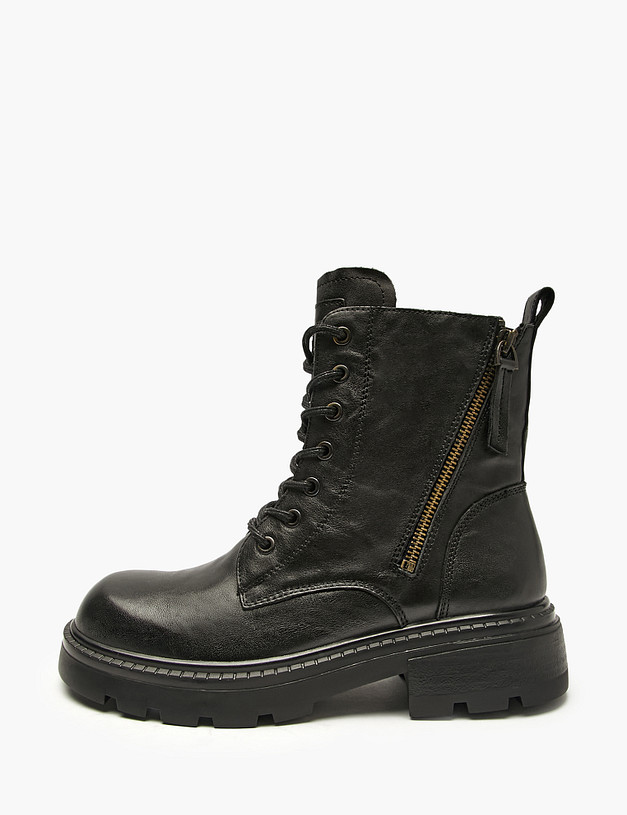 Черные женские зимние ботинки MASCOTTE 234-522031-0102 | ракурс 1