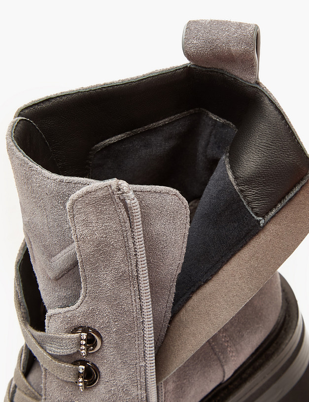 Серые женские ботинки MASCOTTE 233-3201421-0210 | ракурс 6