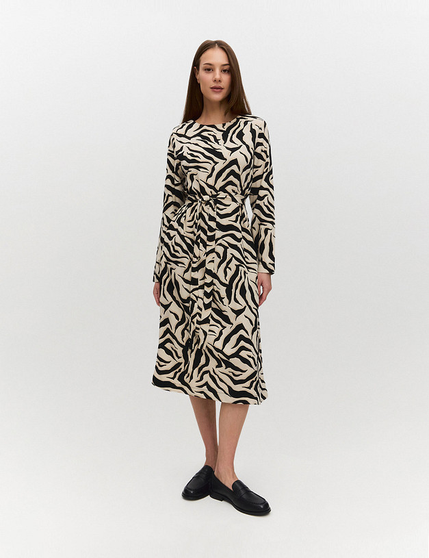 Бежевое женское платье MASCOTTE 790-5204-2408 | ракурс 1