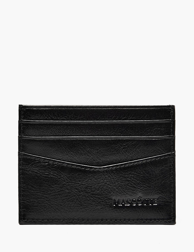 Черная мужская визитница MASCOTTE 622-6108-102 | ракурс 1