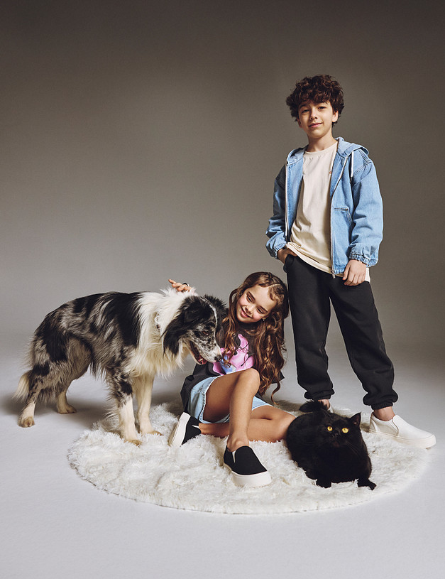 Черные детские слипоны MASCOTTE 98-512921-0202 | ракурс 1