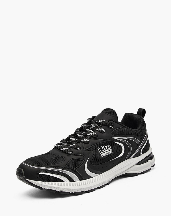 64-610621-0202 Полуботинки для активного отдыха мужские текстиль-и.кожа/текстиль черн, Lite by Mascotte