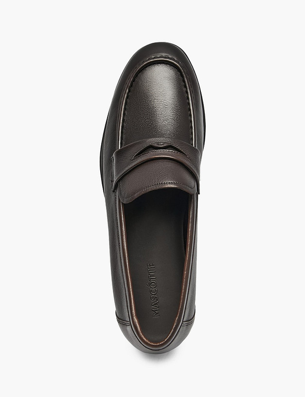 Коричневые мужские лоферы MASCOTTE 58-611211-0109 | ракурс 4