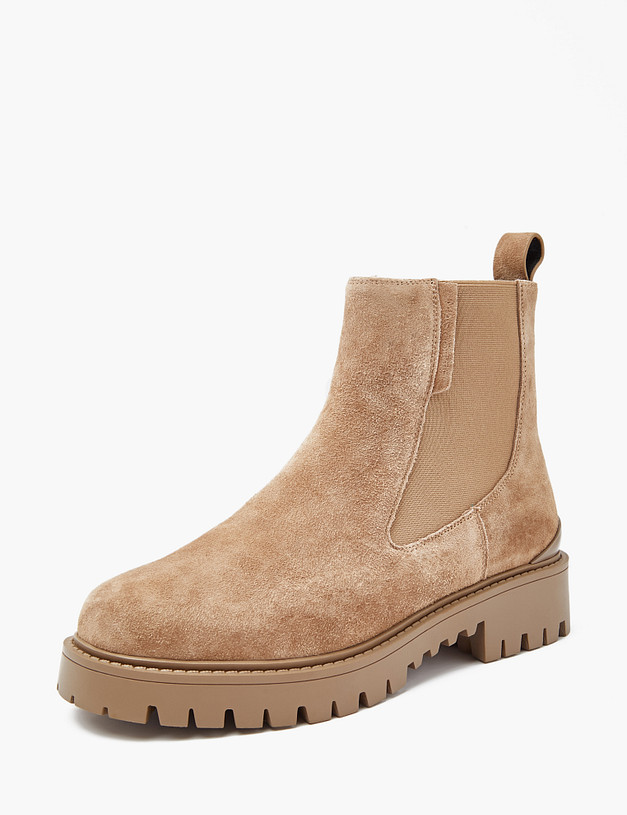 Бежевые женские зимние челси MASCOTTE 233-3202138-3671M | ракурс 2