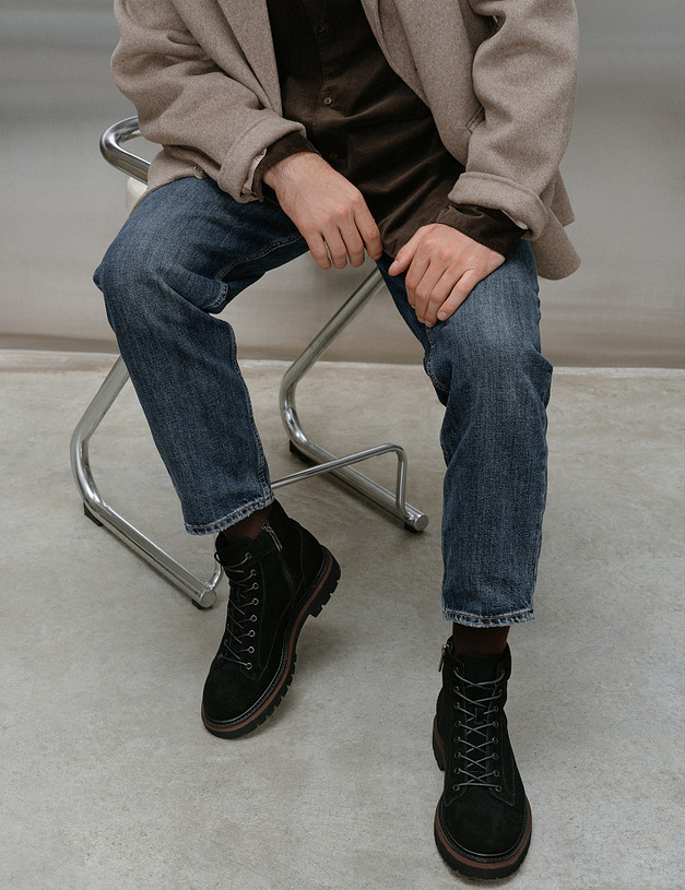 Черные мужские ботинки MASCOTTE 175-523821-3205M | ракурс 2