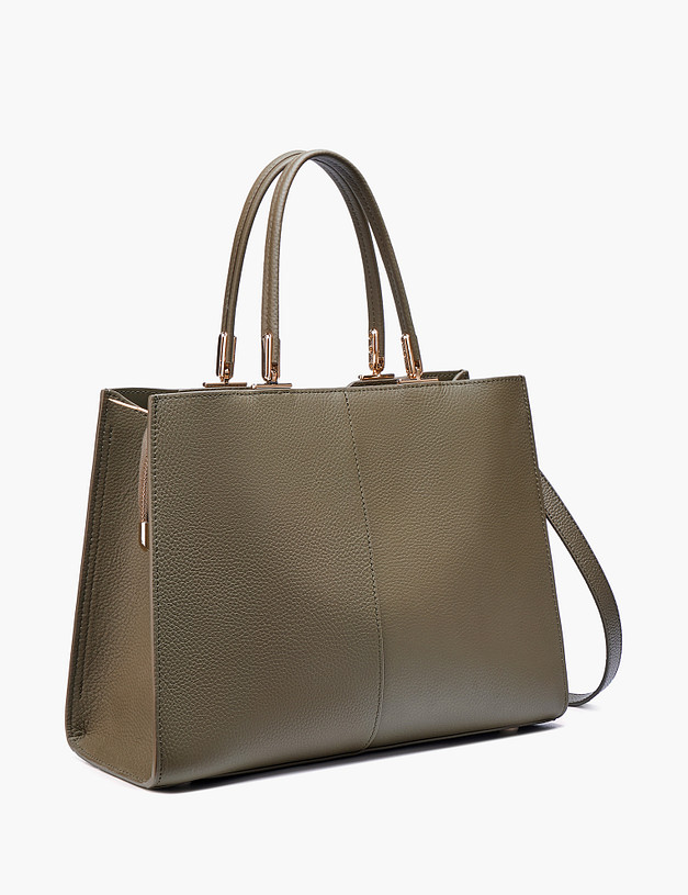 Женская сумка-тоут цвета хаки MASCOTTE 660-3111-104 | ракурс 4