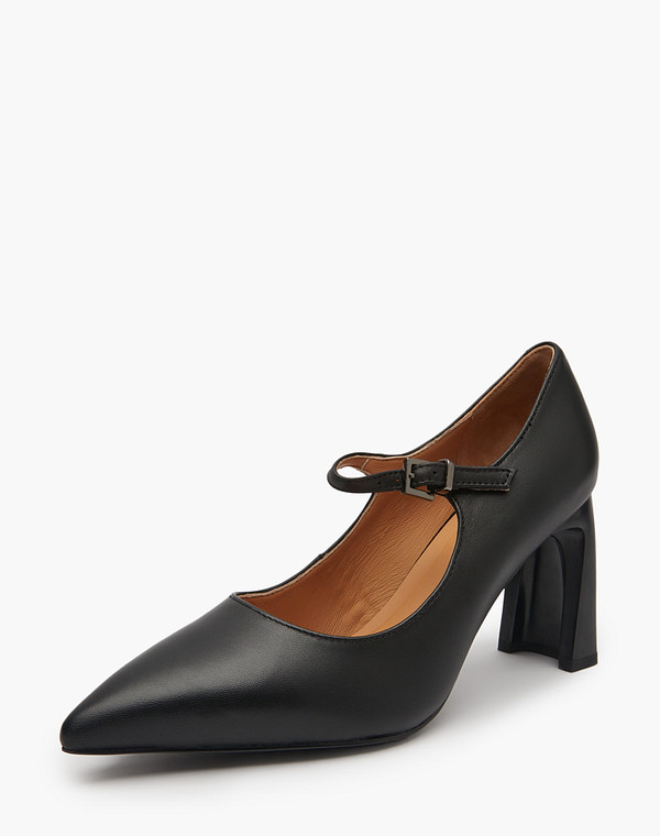 94-511311-3501M Туфли женские нат.кожа/нат.кожа черн, Mascotte