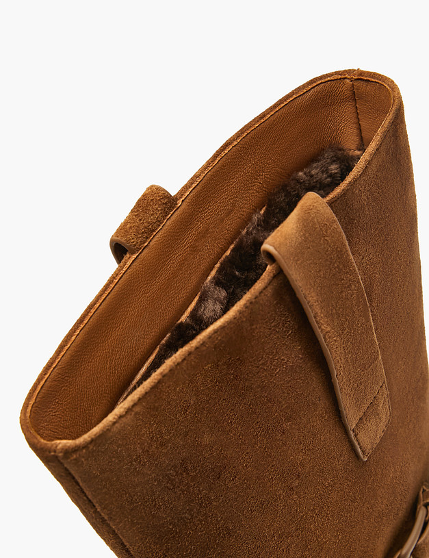 Рыжие женские зимние полусапоги MASCOTTE 126-5282031-4691M | ракурс 7