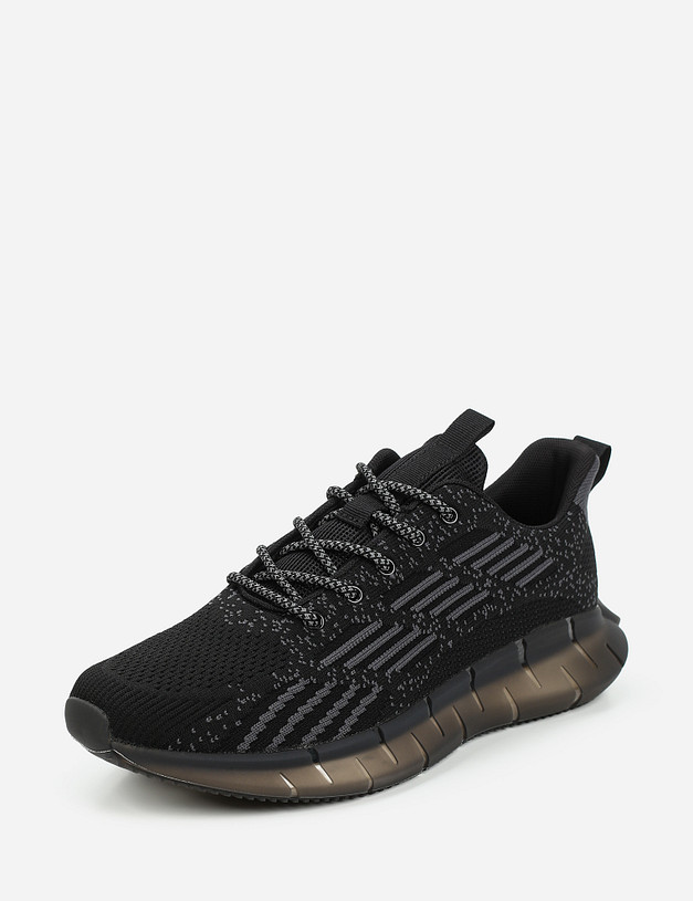 Черные летние мужские кроссовки MASCOTTE 189-110421-0202 | ракурс 2