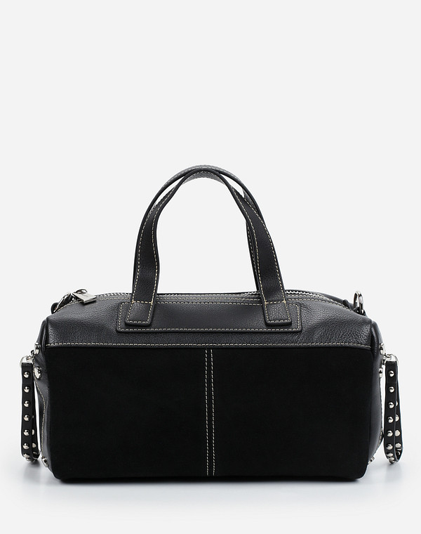 660-9209-102 Сумка женская нат.кожа-велюр/текстиль черн, S, Mascotte