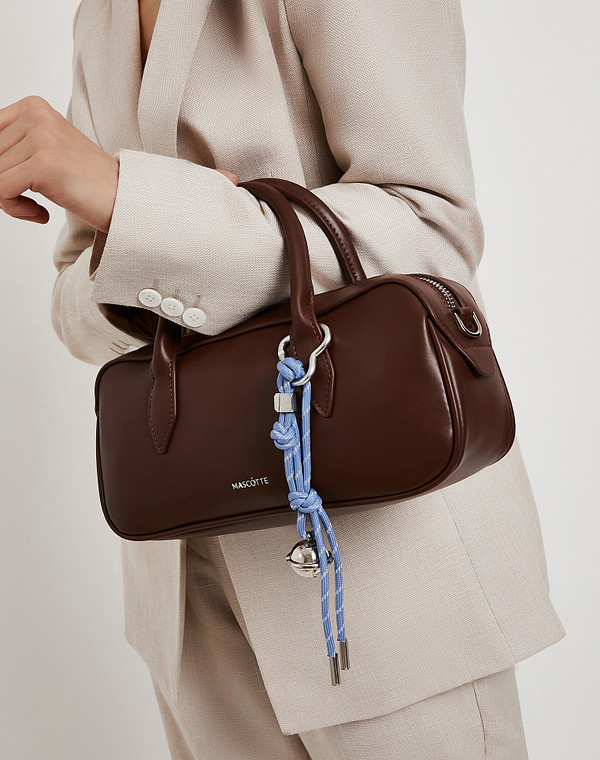 646-6112-609 Сумка женская и.кожа/текстиль корич, S, Mascotte