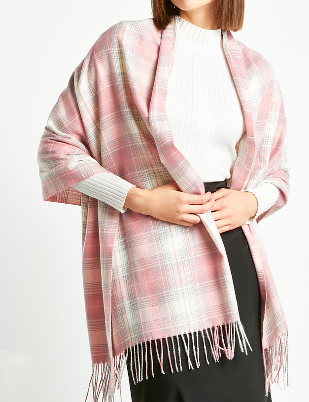 Розовый женский шарф MASCOTTE 766-2212-2406 | ракурс 1