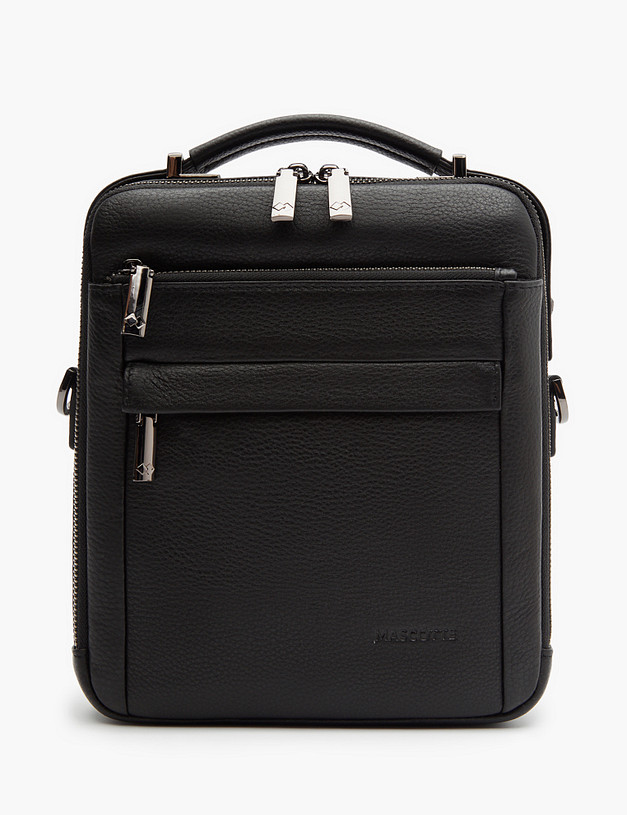 Черная мужская сумка-планшет MASCOTTE 622-3113-102 | ракурс 2 Черная мужская сумка-планшет MASCOTTE 622-3113-102 | ракурс 2