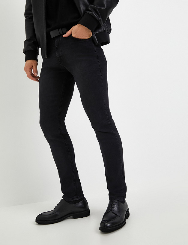 Черные кожаные мужские дерби  MASCOTTE 128-021512-0102 | ракурс 1 Черные кожаные мужские дерби  MASCOTTE 128-021512-0102 | ракурс 1