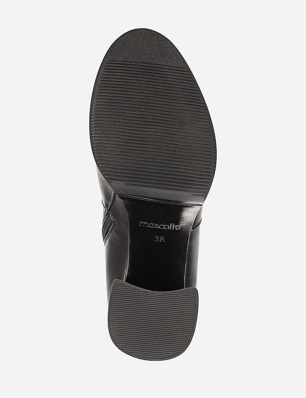 Черные женские сапоги на каблуке MASCOTTE 38-822522-0102 | ракурс 6