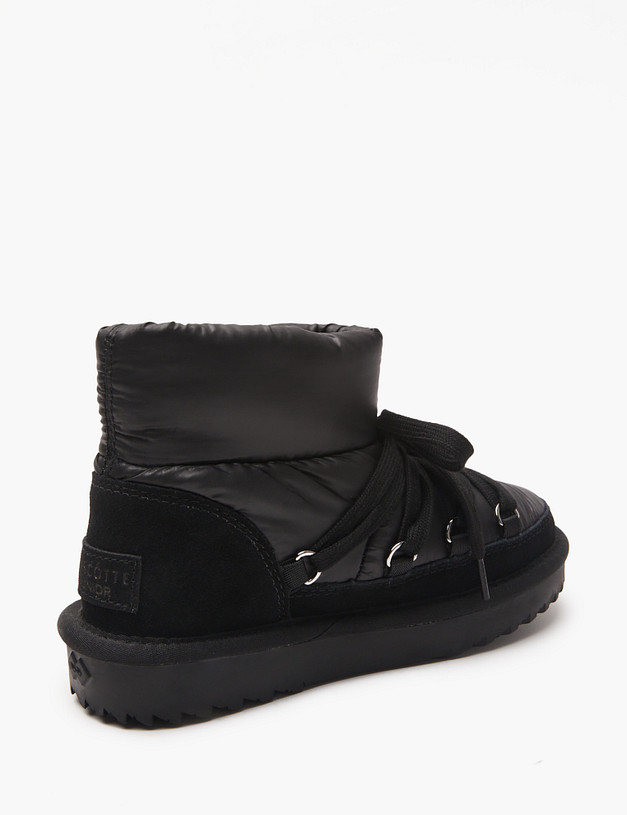 Черные детские угги MASCOTTE 234-3264312-0202 | ракурс 5 Черные детские угги MASCOTTE 234-3264312-0202 | ракурс 5