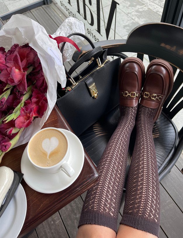 Коричневые женские лоферы MASCOTTE 58-220211-0109 | ракурс 1