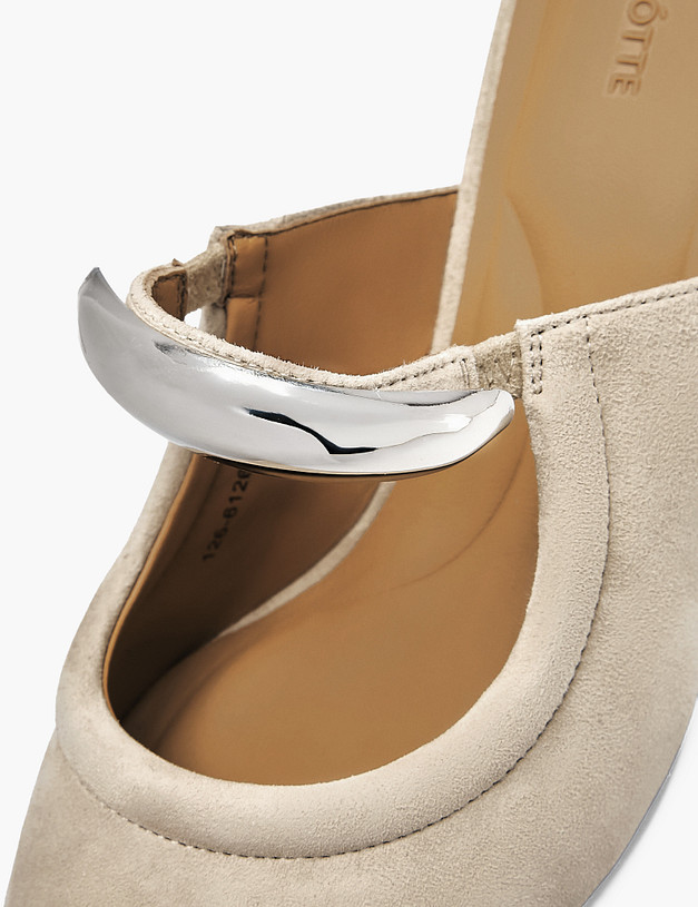 Бежевые женские сабо MASCOTTE 126-612616-5611M | ракурс 6