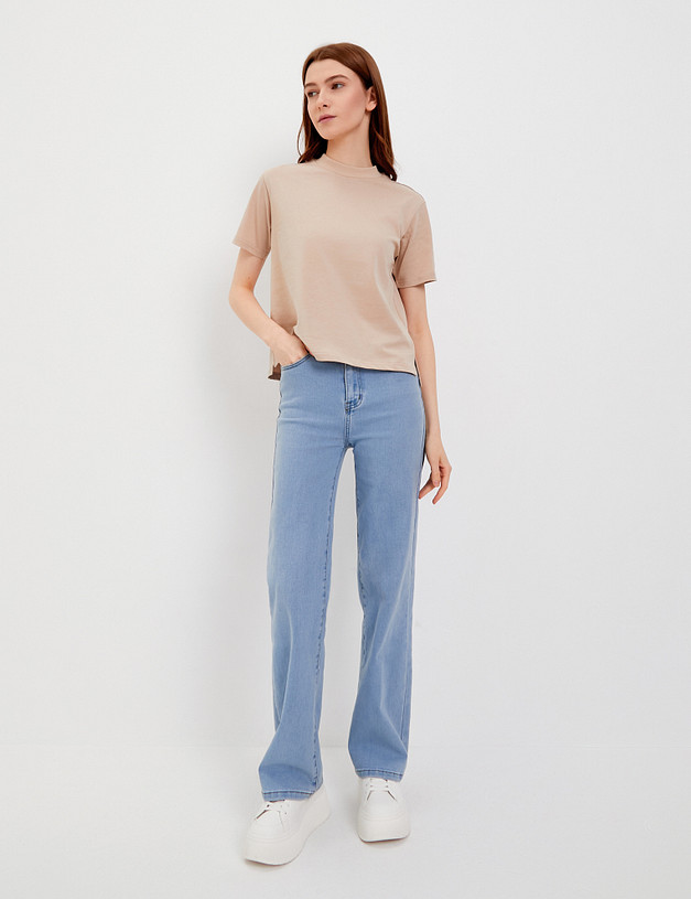 Женская футболка цвета капучино MASCOTTE 888-4124-2609 | ракурс 5