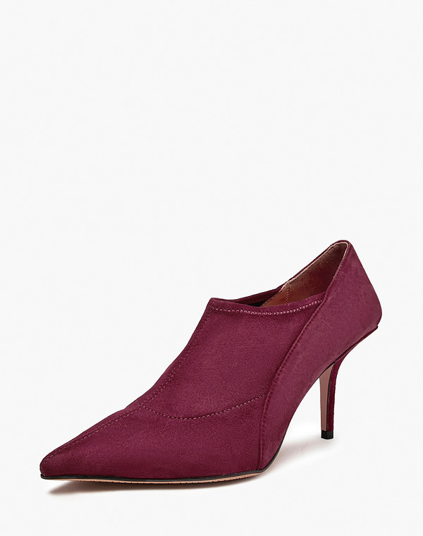 15-610111-0605 Ботинки женские велюр-текстиль/нат.кожа бордо, Mascotte