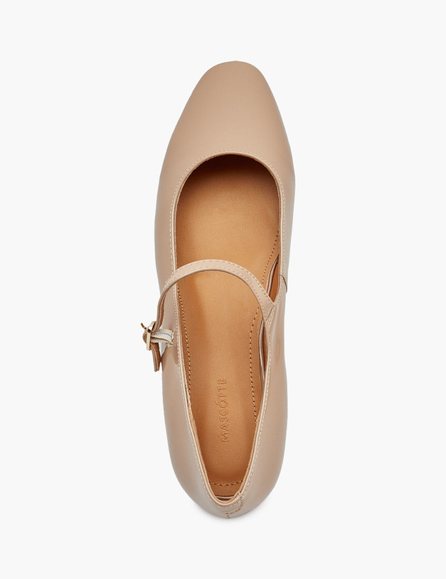 Бежевые женские туфли Мэри Джейн MASCOTTE 233-513811-3760M | ракурс 4