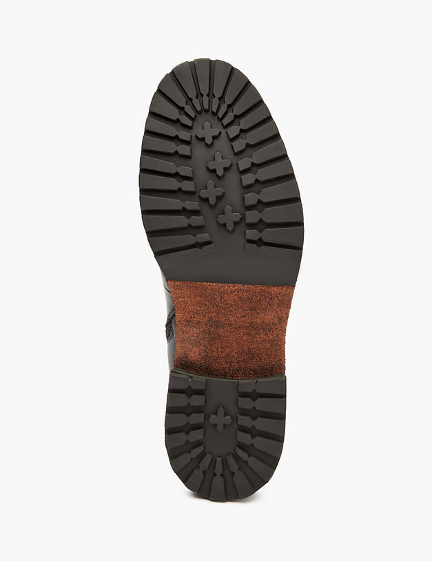 Черные мужские ботинки из кожи и велюра MASCOTTE 22-320621-0102 | ракурс 6