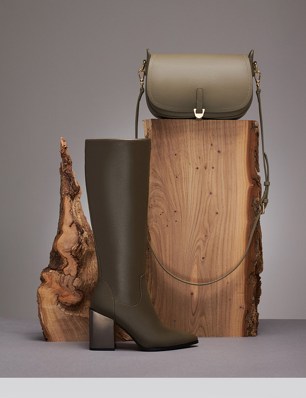 Зеленая женская сумка MASCOTTE 660-2201-604 | ракурс 2 Зеленая женская сумка MASCOTTE 660-2201-604 | ракурс 2