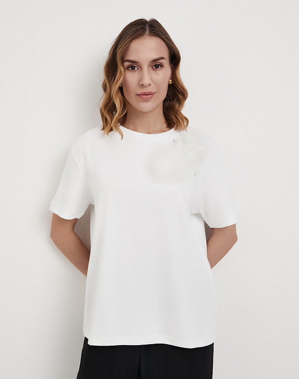 976-6103-2601 Футболка женская бел, Mascotte