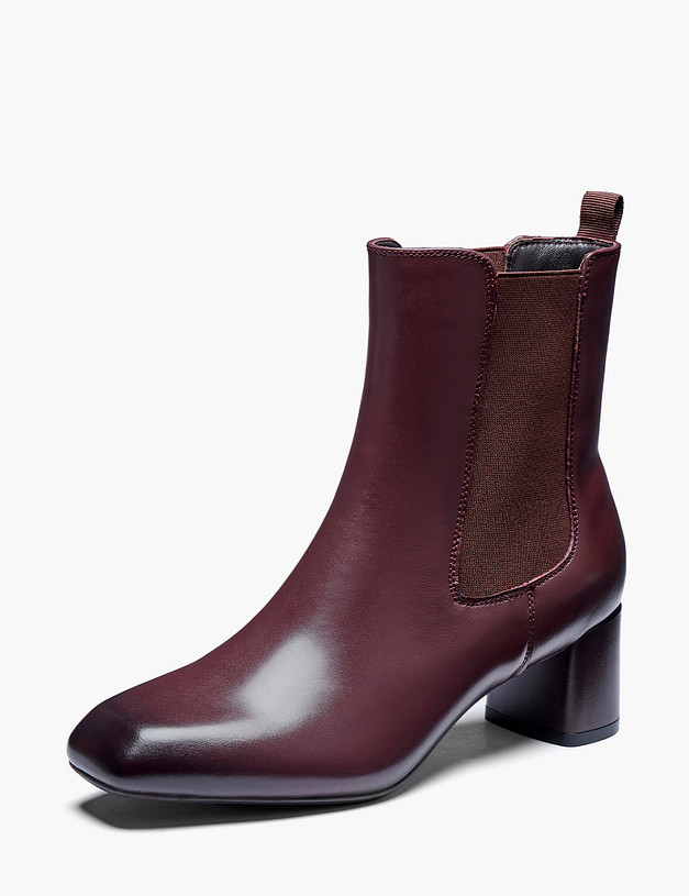 Бордовые женские ботильоны MASCOTTE 58-620123-7113M | ракурс 3