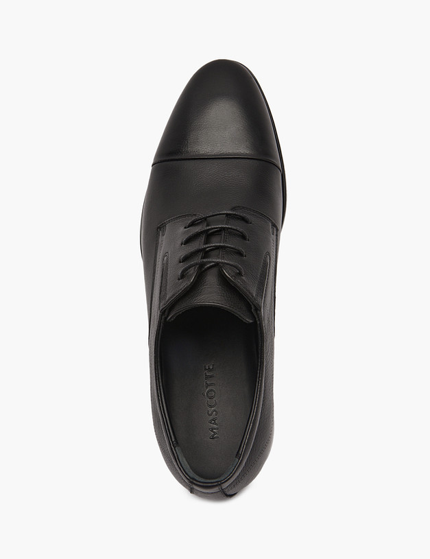 Черные кожаные мужские дерби MASCOTTE 175-511014-8400M | ракурс 5