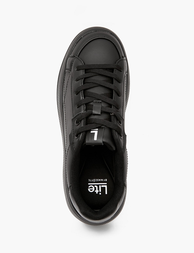 Черные женские кеды на платформе MASCOTTE 64-411721-0602 | ракурс 6